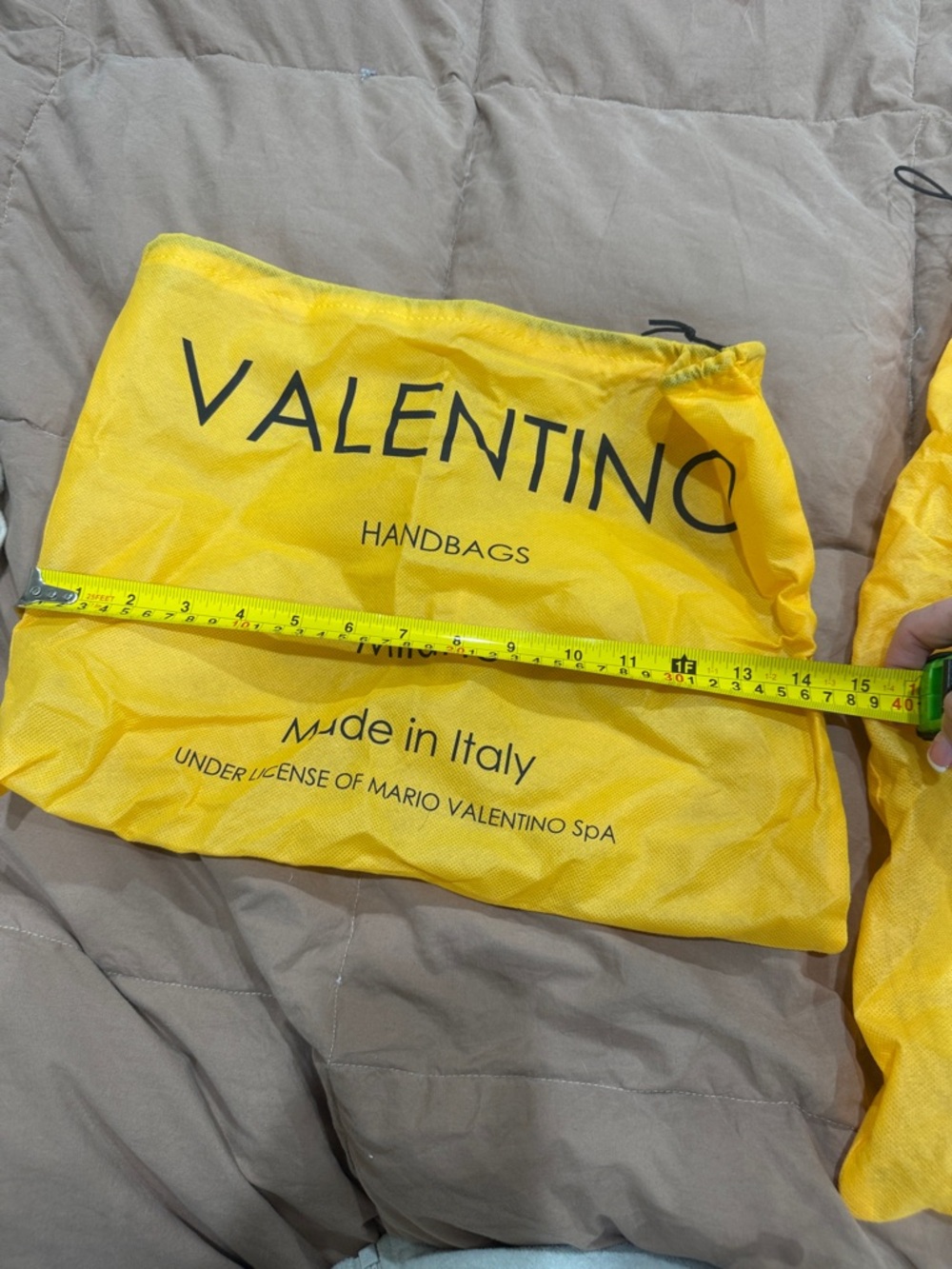 Valentino Vibrant Yellow Handbag Pouch - Picture 3 of 5